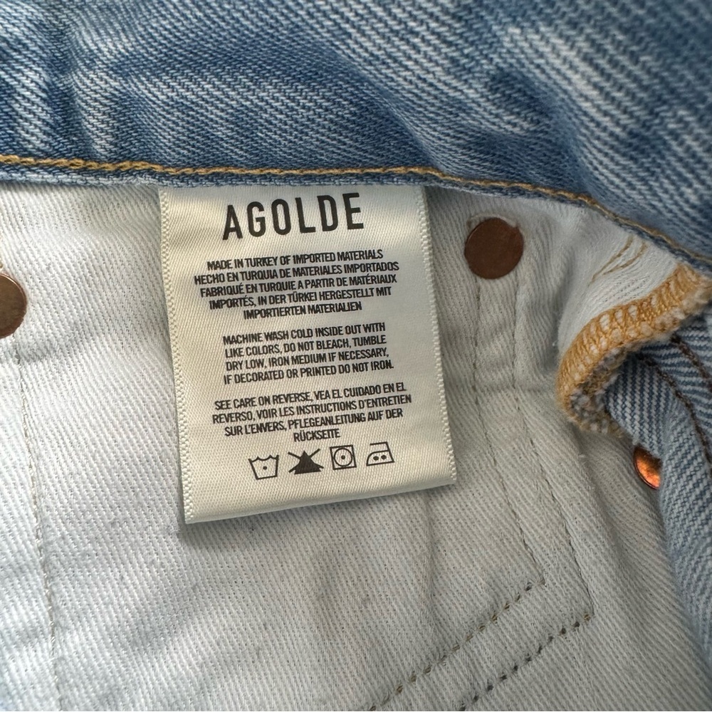 Agolde Parker Vintage Cut off Denim Shorts size 26 - Picture 9 of 10